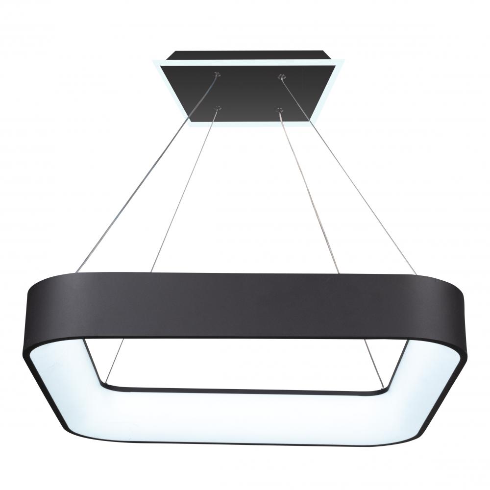 Lazio Collection Integrated LED Chandelier, Black