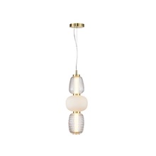 Artcraft AC6702BR - Cyra Collection 1-Light Triple Shade Pendant Brass