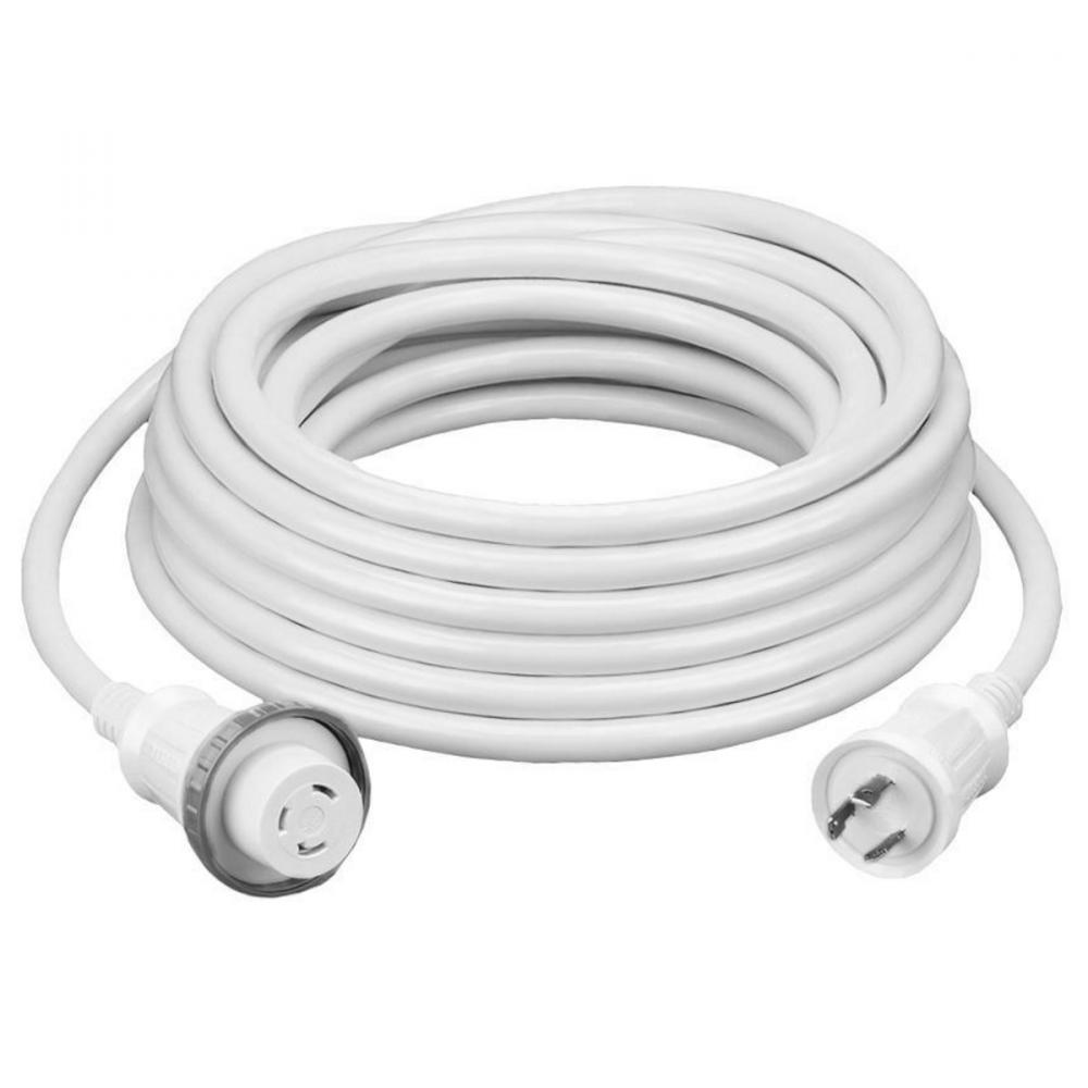 MARINE CABLE, 35',  30A 125V, WH