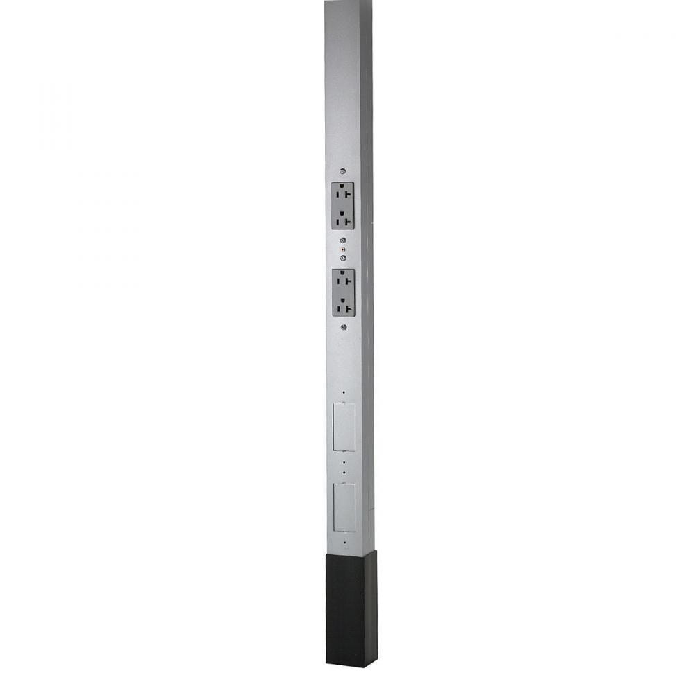 SERVICE POLE, 15'2", 2 SL DECO, GY