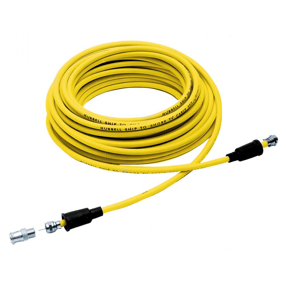 MARINE CATV CABLE, 50', YL