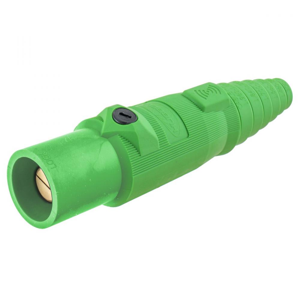 SINGLEPOLE, 400A MALE PLUG, GREEN, RFID