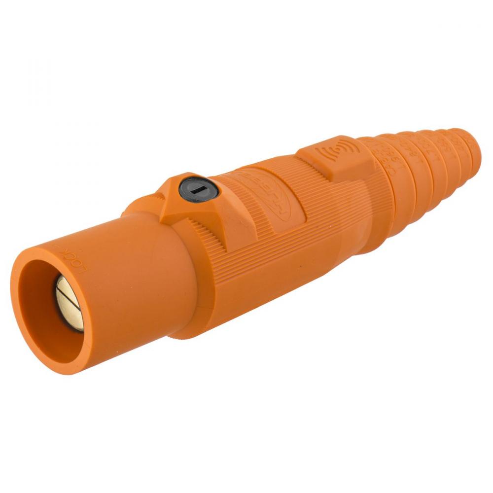 SINGLEPOLE, 400A MALE PLUG, ORANGE, RFID