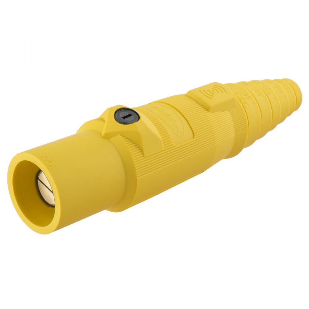 SINGLEPOLE, 400A MALE PLUG, YELLOW, RFID