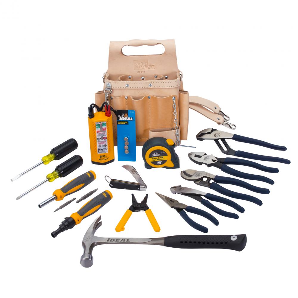 16-PC Master Electrician Kit w/Pouch