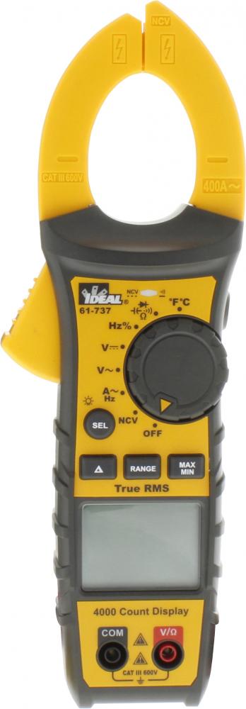 Clamp Meter 400A AC TRMS w/NCVT & Temp