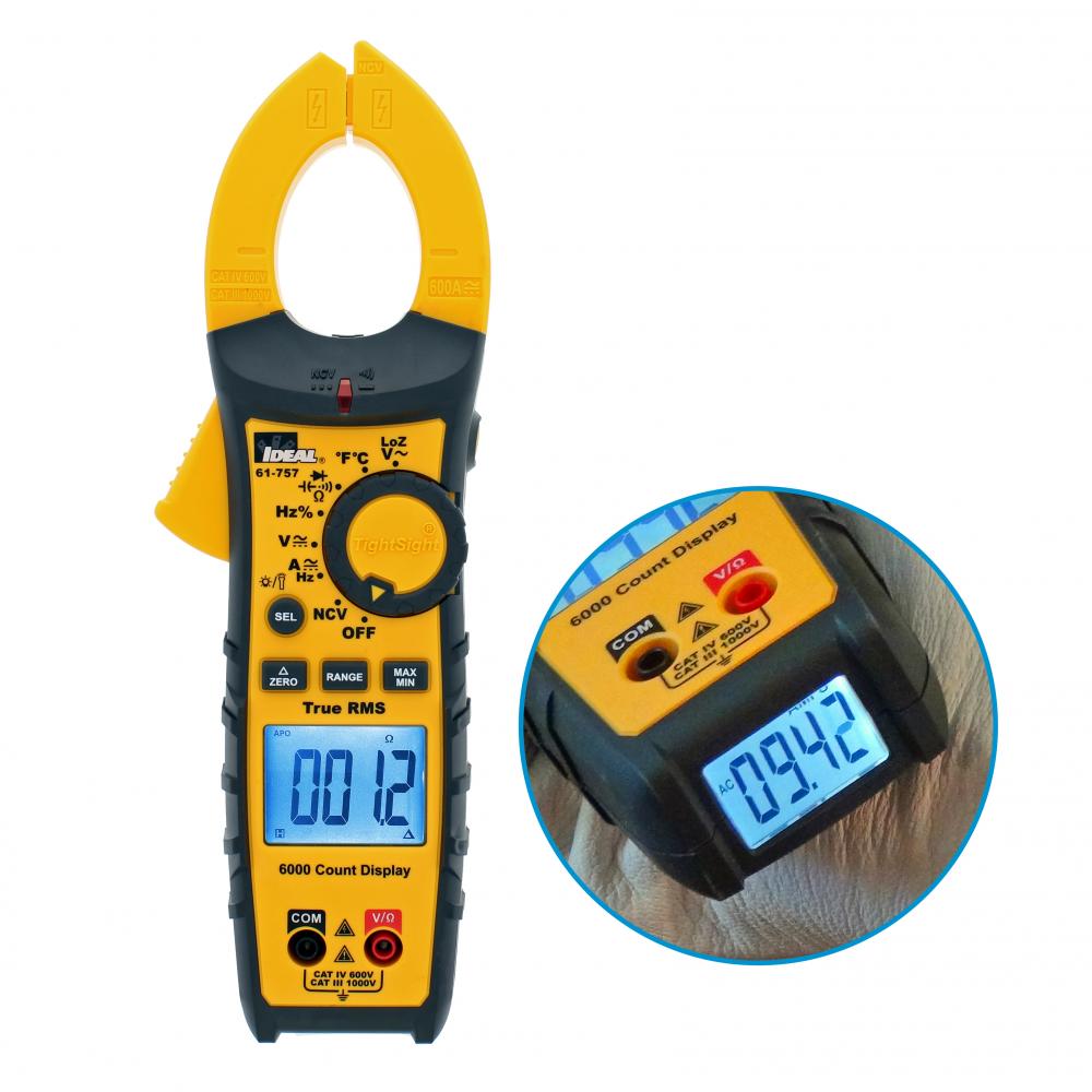 TightSight™ Clamp Meter 600A AC/DC TRMS