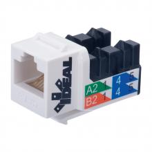 Ideal Industries - Canada 89-761WH - CAT 6 Keystone Jack White (10/PK)