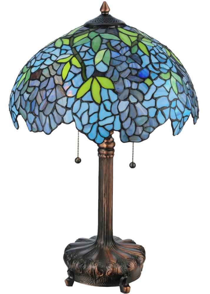 25"H Tiffany Wisteria Table Lamp