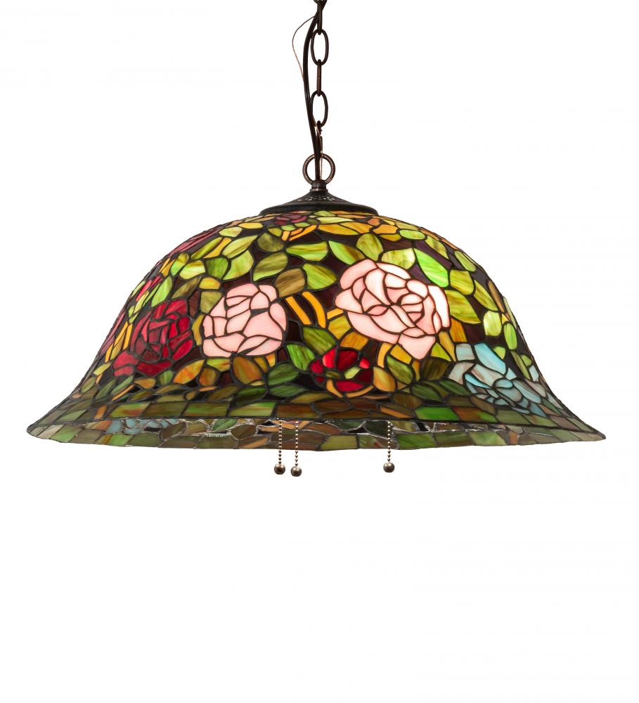 24" Wide Tiffany Rosebush Pendant