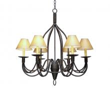 Meyda Blue 115263 - 32" Wide Bell 6 Light Chandelier