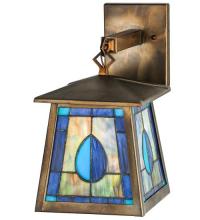 Meyda Blue 50524 - 7" Wide Mackintosh Leaf Hanging Wall Sconce