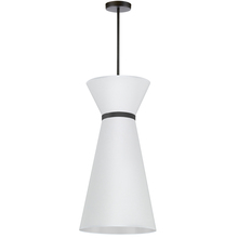 Dainolite CTN-141P-MB-790 - 1LT Incandescent Pendant, MB w/ Fabric Shade