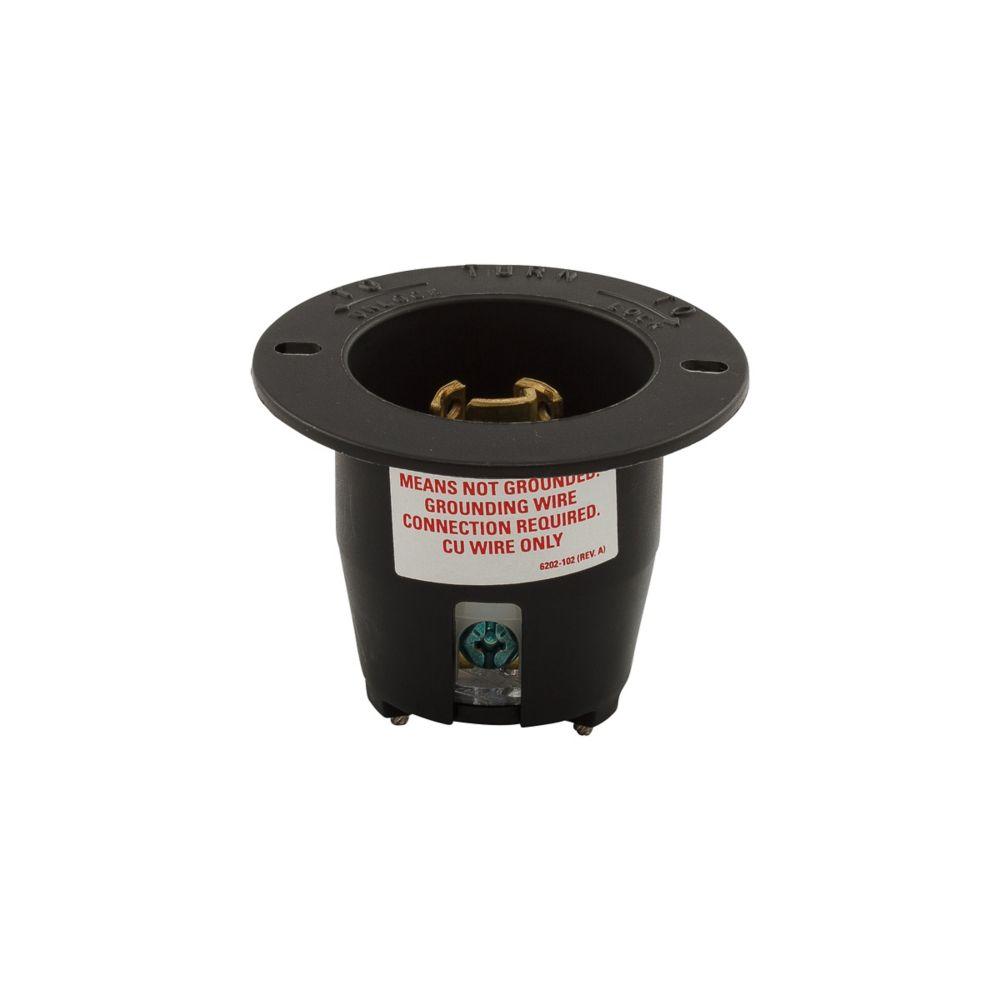 Flanged Inlet 15A 277V 2P3W H/L BW