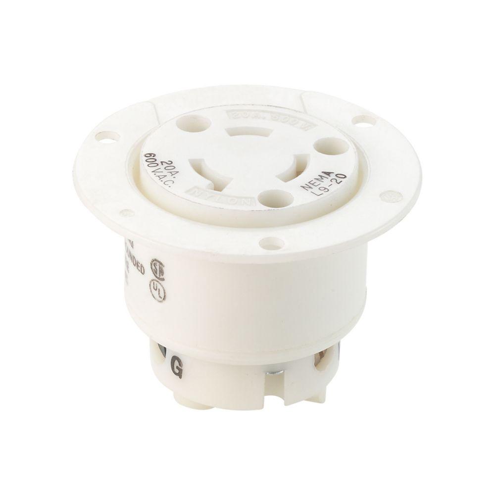 Flanged Outlet 20A 600V 2P3W H/L BW