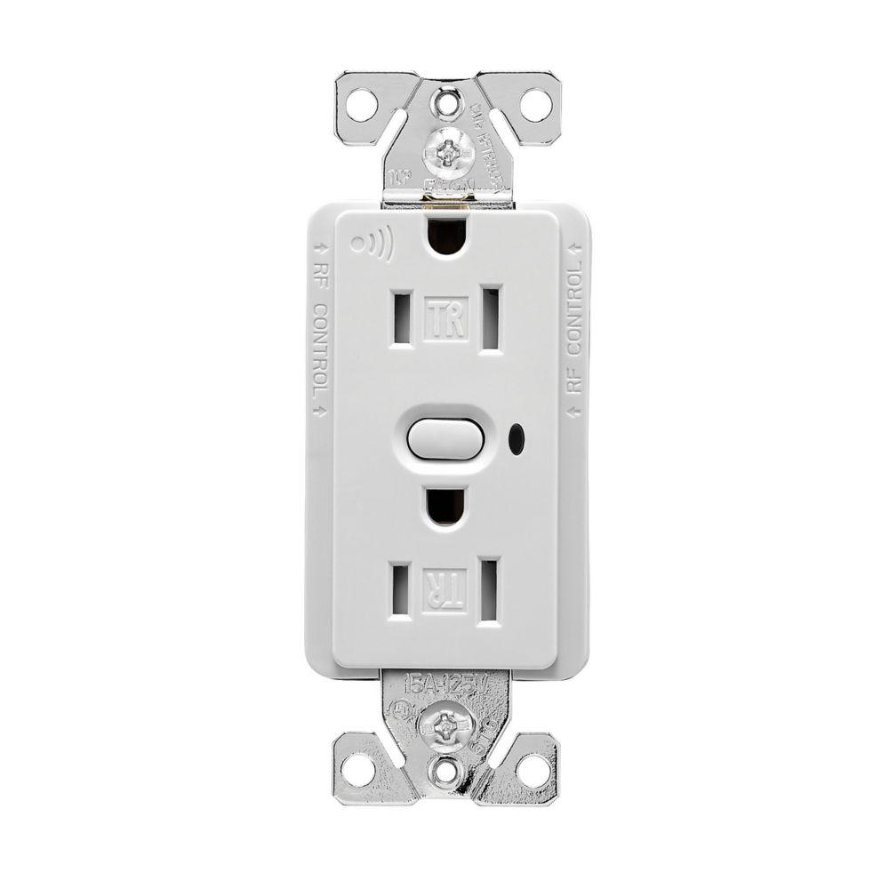 Z-Wave Plus Receptacle 15A125V2P3W WS