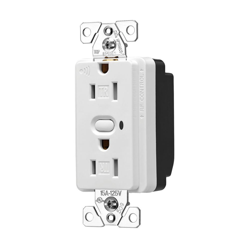 Z-Wave Plus Receptacle 15A125V2P3W AW