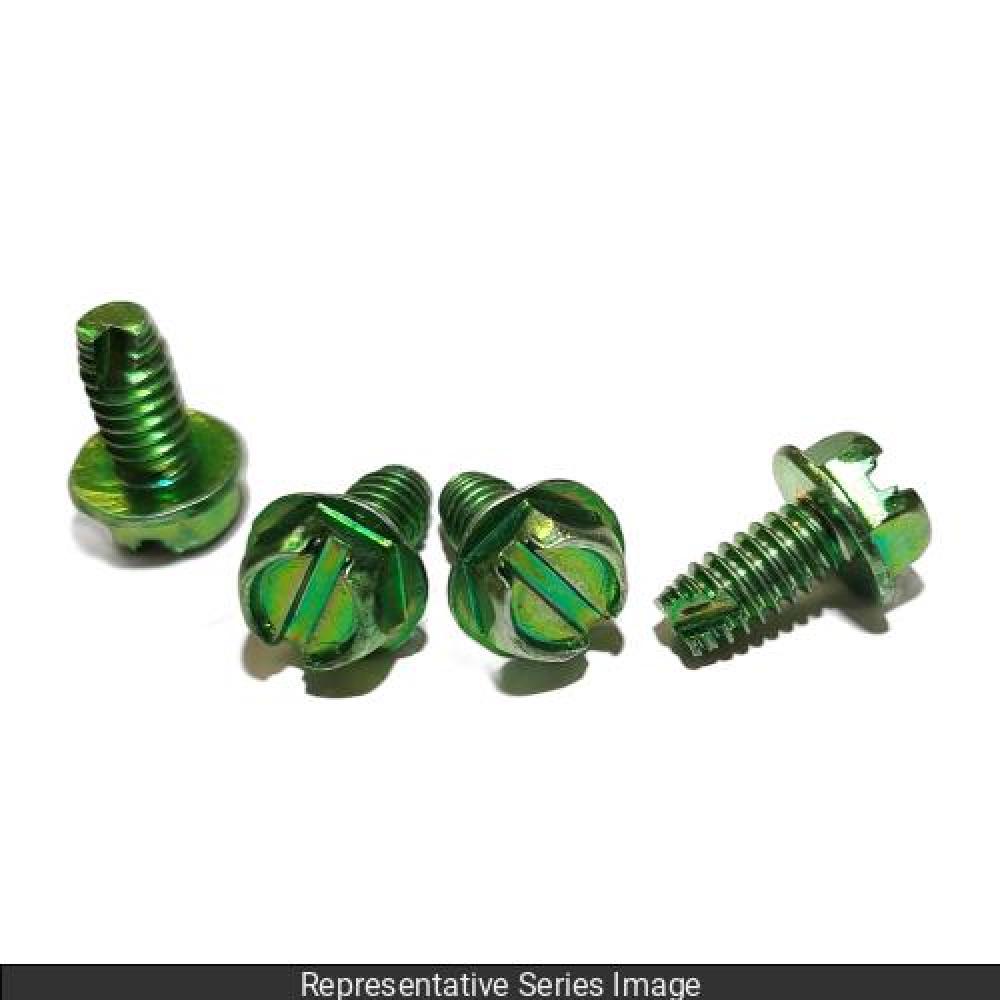 4 PKG GREEN 1/4-20 BOND SCREW