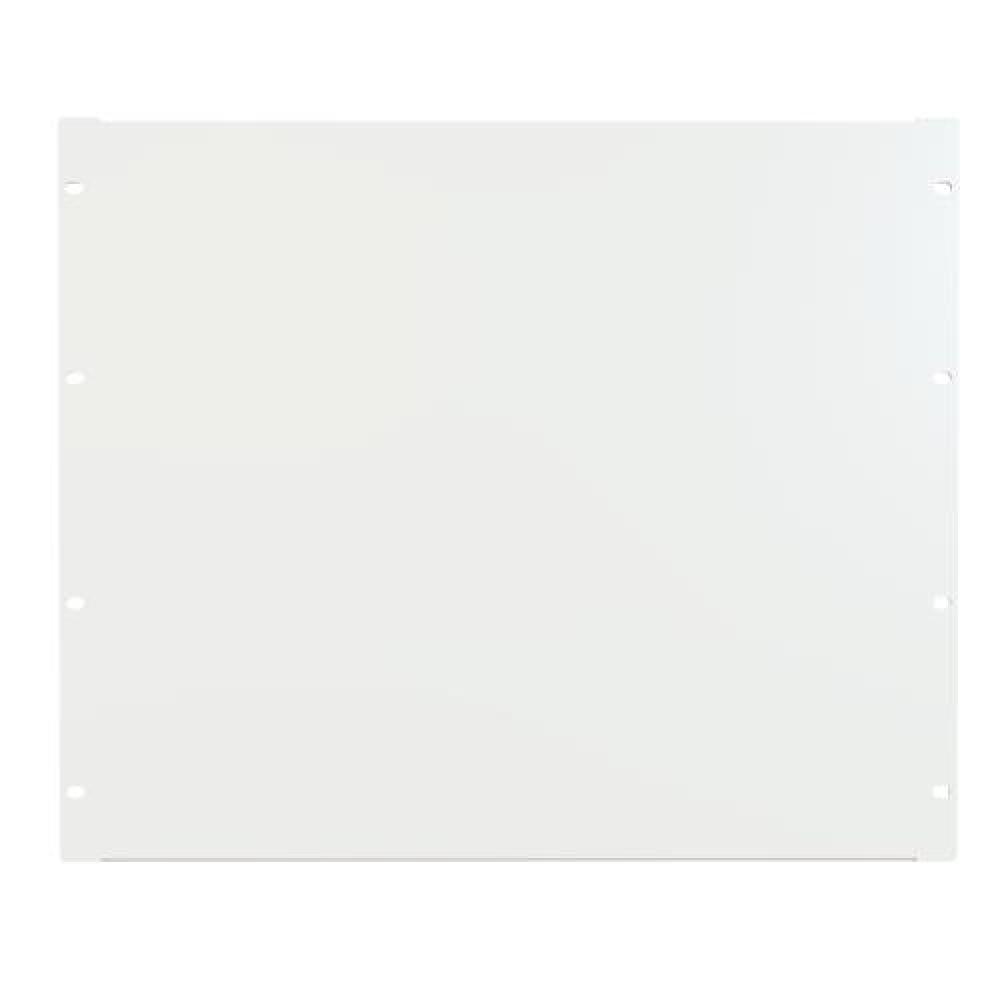 9U FLANGED STEEL PANEL WHITE