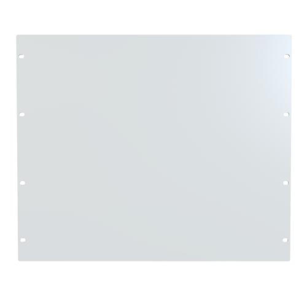 9U FLAT STEEL PANEL WHITE