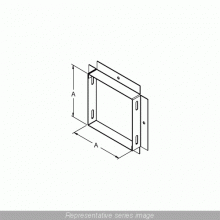 Hammond Manufacturing CWAD10G - PANEL ADAPTER 10X10-GALV