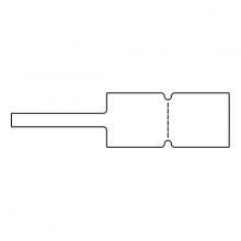 HellermannTyton 596-97003 - 1" X 4" FLAG-TAG TT LABEL FTTT