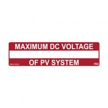 HellermannTyton 596-01009 - MAX DC VOLT PV SYS, RED, 10/PK