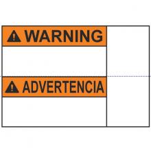 HellermannTyton 596-00396 - WARNING 3.5" X 5.0" OE 250/RL