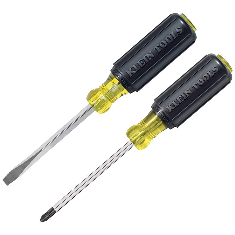 Screwdriver Set, 1/4" SL #2 PH 2-Pc