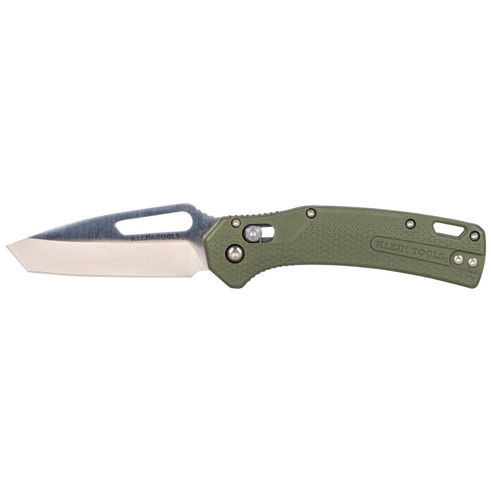 KTO Tanto Blade Knife, Moss Green