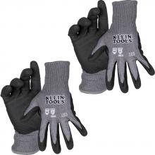 Klein Tools 60583 - A2 Cut Knit Dipped Gloves, S, 2-Pr