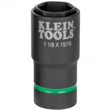 Klein Tools 66066 - 2-in-1 Socket 1-1/8" X 15/16", 6 Pt