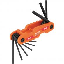 Klein Tools 70540 - Folding Hex Key Set, 9-Key, SAE