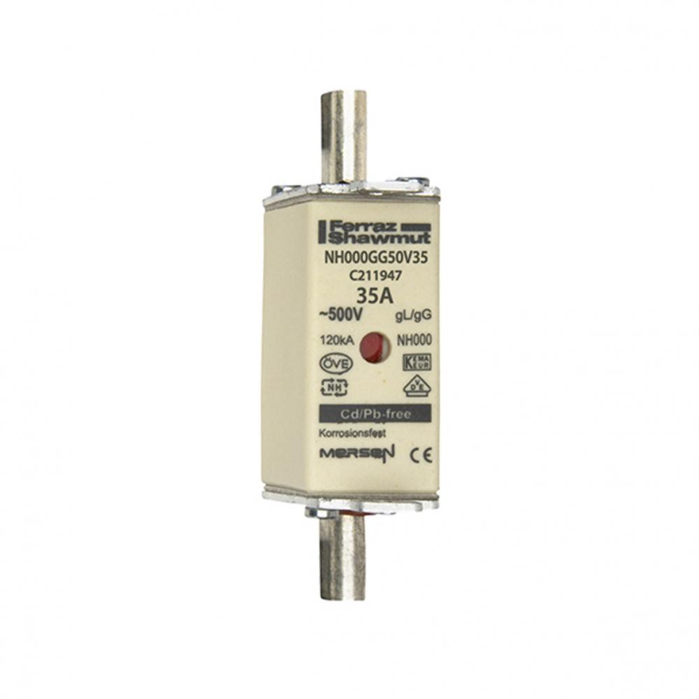 Fuse-link NH000 gG 500VAC 35A live tags Double i