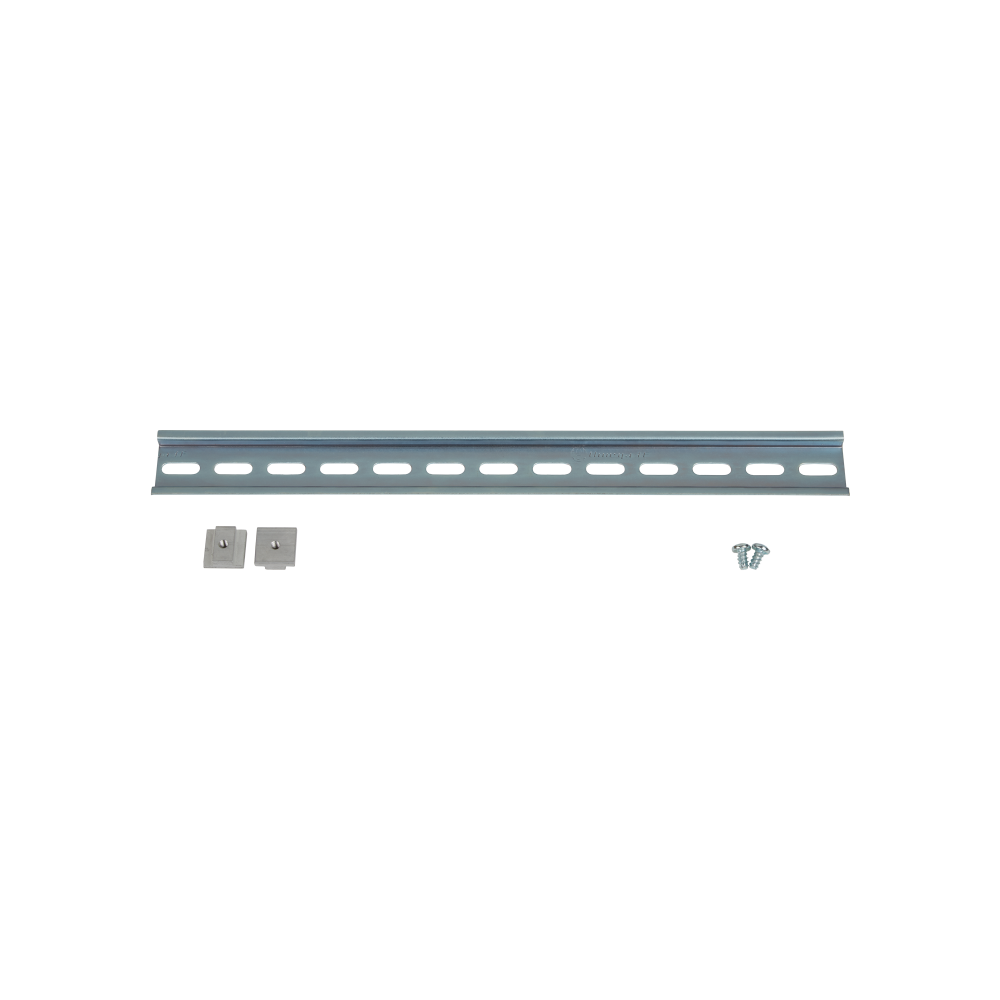 Mount DIN Rail on inside side wall of enclosure