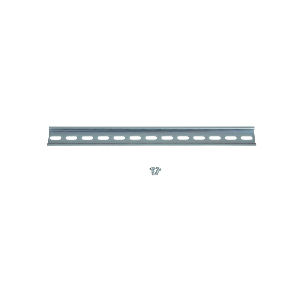 Mount DIN Rail on inside bottom surface of enclo