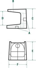 Robroy Industries IS-500 - 5/16 HANGER ROD BEAM CLAMP