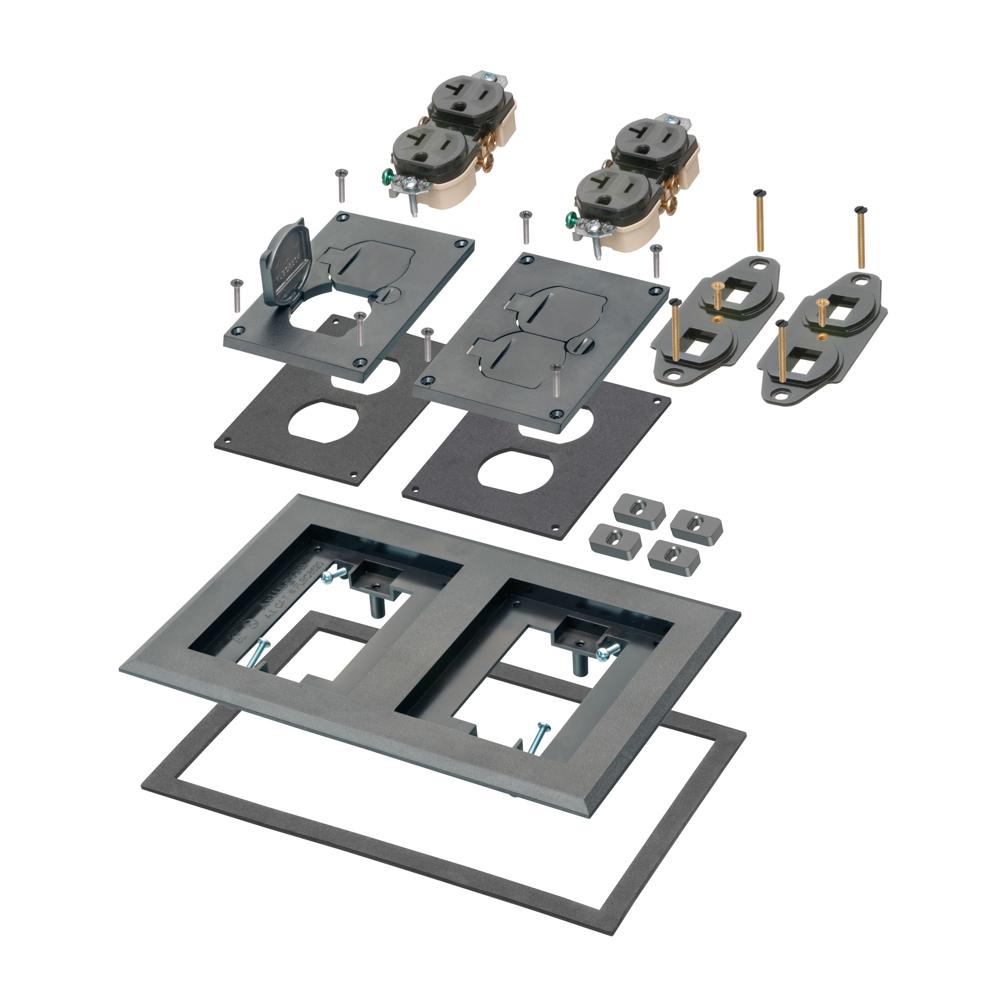 2 G FL BX COVER/LID BL