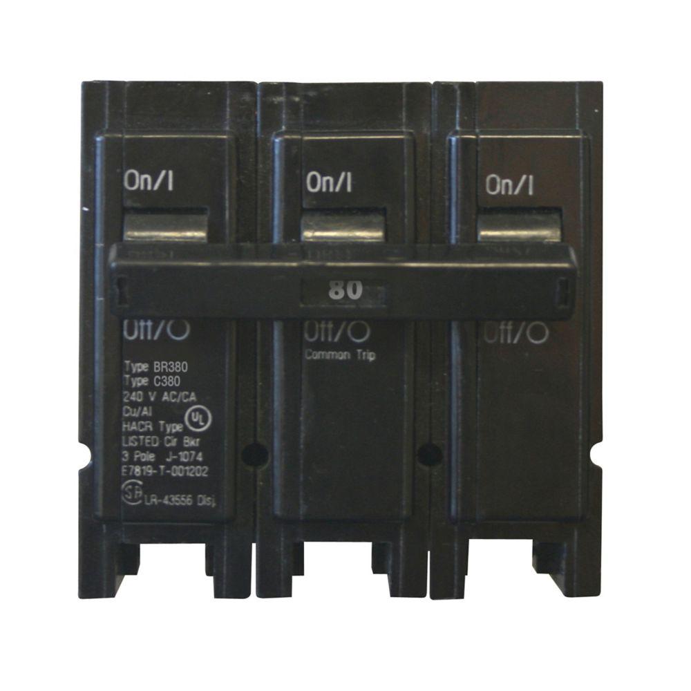 Type BR Breaker 80A/3 Pole 240V 10K