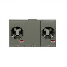 Eaton UT2R2332UCH - MtrSkt,200A,Ringless,4-Jaw,OH/UG,2-Gang