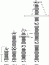 Hubbell Power Systems SVN168GA131AA - SVN Arrester, 131kV MCOV, 168kV Rated