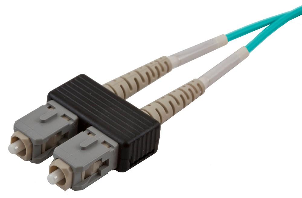 FIBER, P-CORD,50U,DUP,KLC-SC,LZRGR,GN,2M