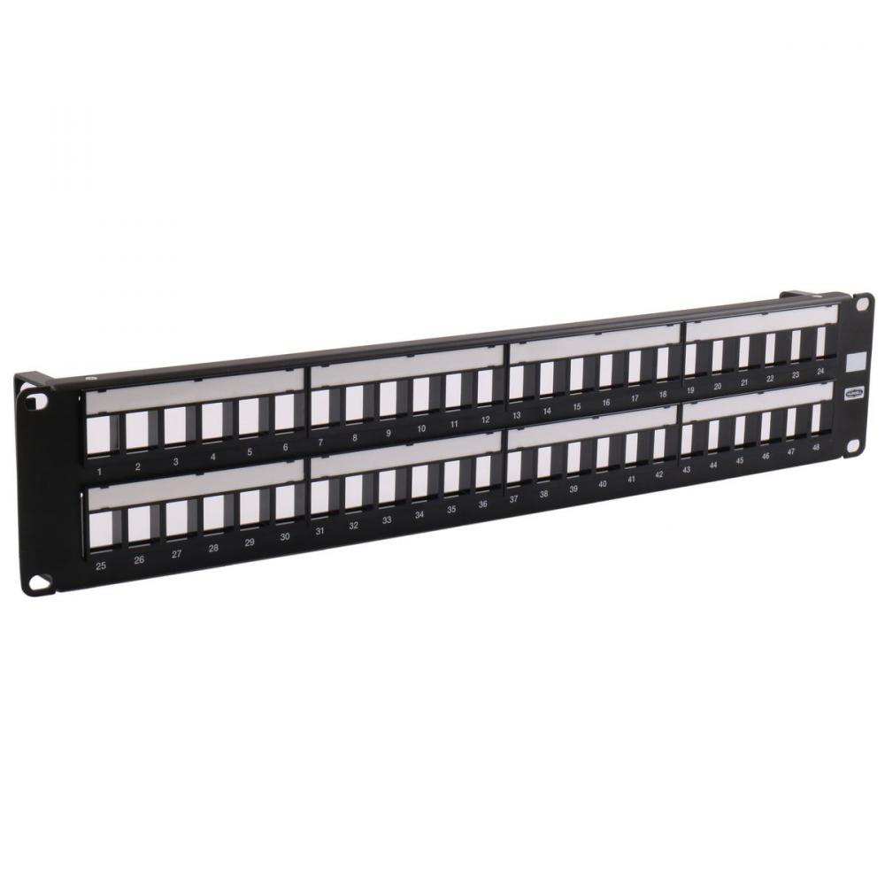 P-PANEL,JACK,UNLD,48P,WH,19"WX3.5"H