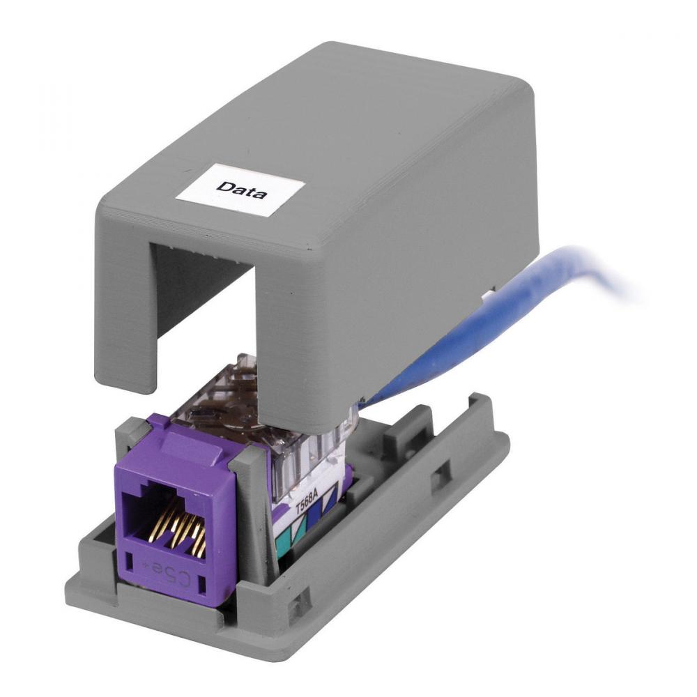 HOUSING, SURFACE MOUNT,1 PORT,CL,GY