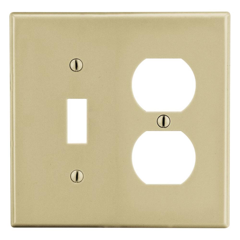 WALLPLATE, 2-G, 1) DUP 1) TOG, IV