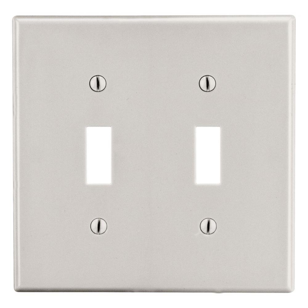 WALLPLATE, 2-G, 2) TOG, LA