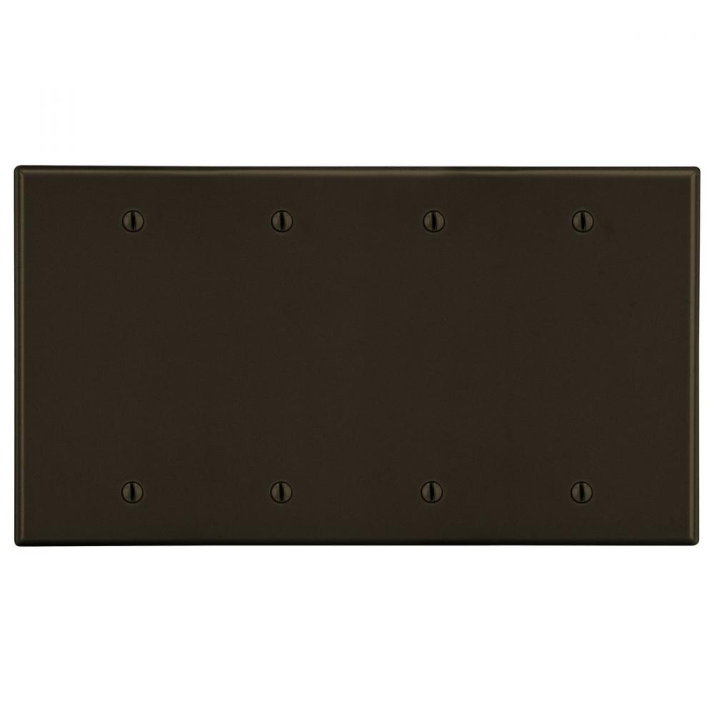 WALLPLATE, 4-G, 4) BOX MT BLANK, BR