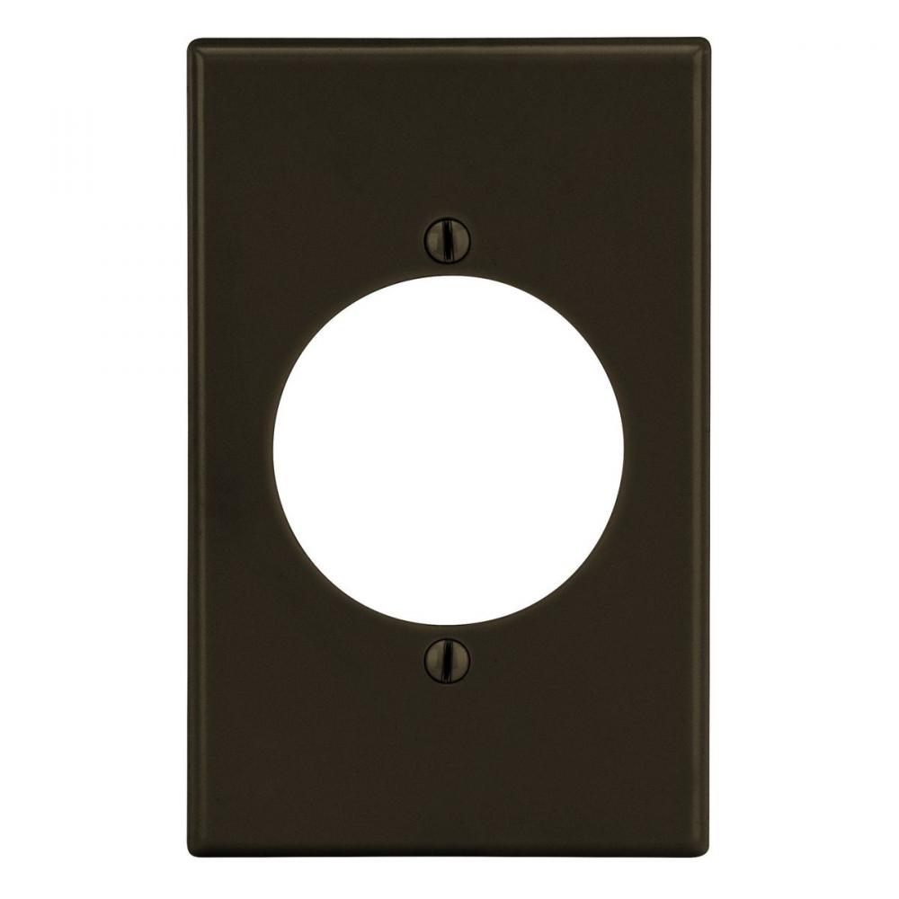 WALLPLATE, M-SIZE, 1-G, 2.15" OPNG, BR