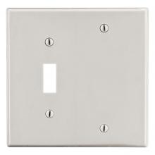 Hubbell Premise Wiring P113LA - WALLPLATE, 2-G, 1) TOG 1) BLANK, LA