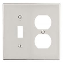 Hubbell Premise Wiring P18LA - WALLPLATE, 2-G, 1) DUP 1) TOG, LA